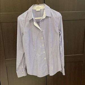 Van Heusen Navy Striped Dress Shirt